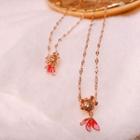 Alloy Goldfish Pendant Necklace 01 - Goldfish - One Size