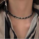 Alloy Leather Choker