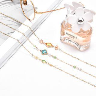 Faux Crystal Alloy Eyeglasses Retainer