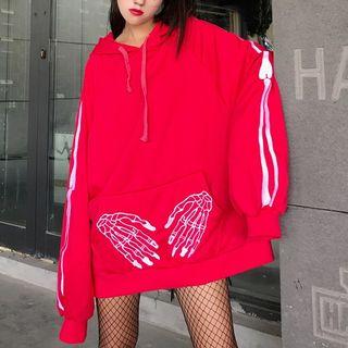 Skeleton Embroidered Hoodie