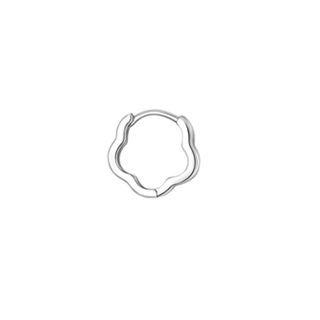 Flower Alloy Earring 1 Piece - Earring - Flower - Silver - One Size
