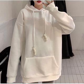 Long-sleeve Bear Drawstring Hoodie
