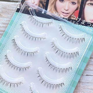False Eyelashes L15 - Set Of 5 - Black - One Size