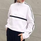 Contrast Zip Sweatshirt