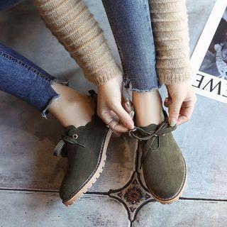 Lace-up Low-heel Shoes