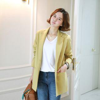 Single-breasted Striped-back Jacket