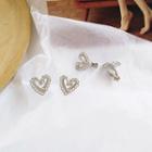 Perforated Heart Earring / Clip-on Earring