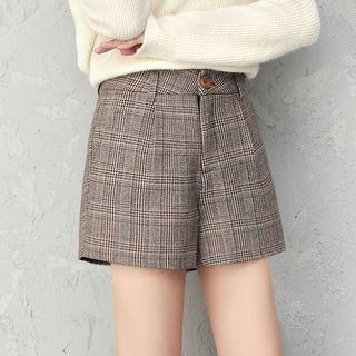 Quilted Wide-leg Shorts