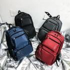 Multi-section Printed Zip Backpack