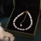 Genuine Pearl Bracelet White - One Size