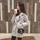 Fleece Panel Button Coat