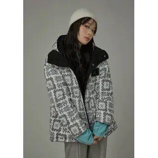[no One Else] Two-way Puffer Jacket Black - One Size