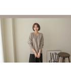 Set Of 2: V-neck Dip-back Wool Blend Sweater