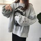 Loose-fit Printed Sweatshirt