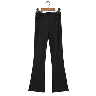 High Waist Cutout Bootcut Pants