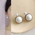 Wedding Faux Pearl Dangle Earring 1 Pair - One Size