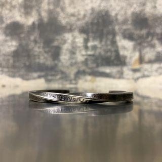 Couple Steel Bangle Silver Gray - One Size