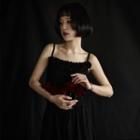 Flower Detail Camisole Black - One Size