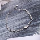 925 Sterling Silver Moonstone Branches Bracelet Silver - One Size