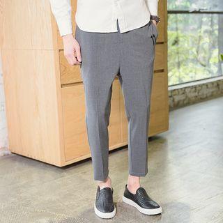 Number Embroidered Pants