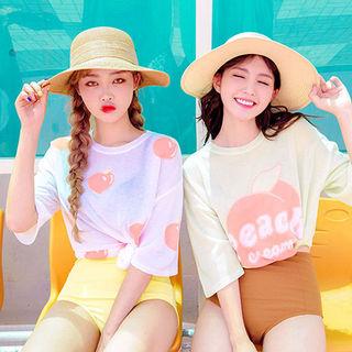 Beribboned Woven Straw Sun Hat