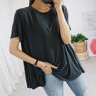 Flared Plain T-shirt