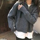 Half-zip Sweater Gray - One Size