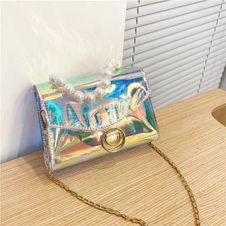 Holographic Crossbody Bag Holographic - Green & Silver - One Size