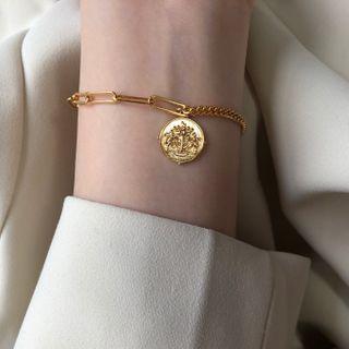 925 Sterling Silver Embossed Bracelet