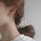Heart Alloy Earring 1 Pair - Silver - One Size
