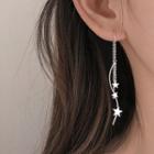 Star Sterling Silver Ear Stud 1 Pair - 925 Silver - Silver - One Size