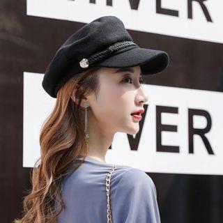 Navy Hat Black - One Size