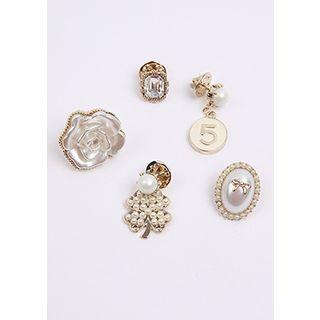 Set Of 5: Various Brooch