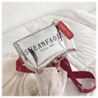 Faux Leather Lettering Belt Bag