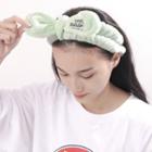Coral Fleece Bow Face Wash Headband