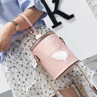 Ballerina Embroidered Bucket Bag