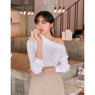 Dali Hotel One-shoulder Cotton Shirt