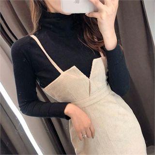 Turtle-neck Top Black - One Size