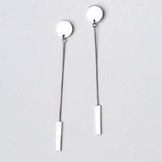 Sterling Silver Wavy Drop Earring
