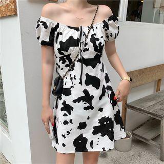 Color-block Slim-fit Dress As Figure - One Size