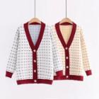 Cross Print Cardigan