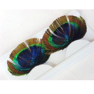 Peacock False Eyelashes  - One Size
