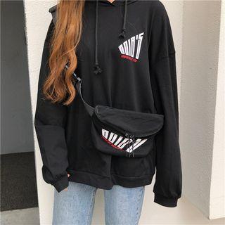 Set: Lettering Hoodie + Waist Bag