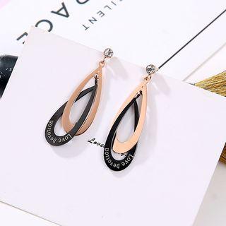 Rhinestone Alloy Drop Earring As Shown In Figure - One Size