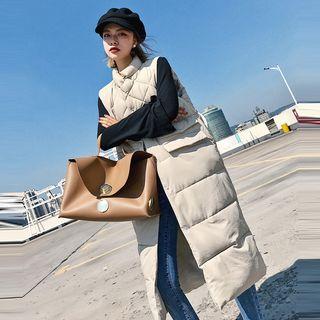Padded Long Knit Vest