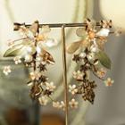 Flower Hair Clip 1 Pair - Clip On Earring - One Size