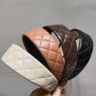 Quilted Faux Leather Headband