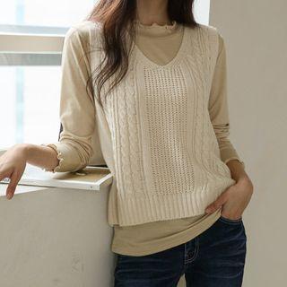 Colored V-neck Sweater Vest