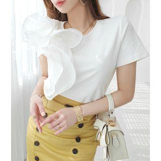 Asymmetric Ruffled Top