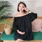 Off Shoulder 3/4 Sleeve Blouse